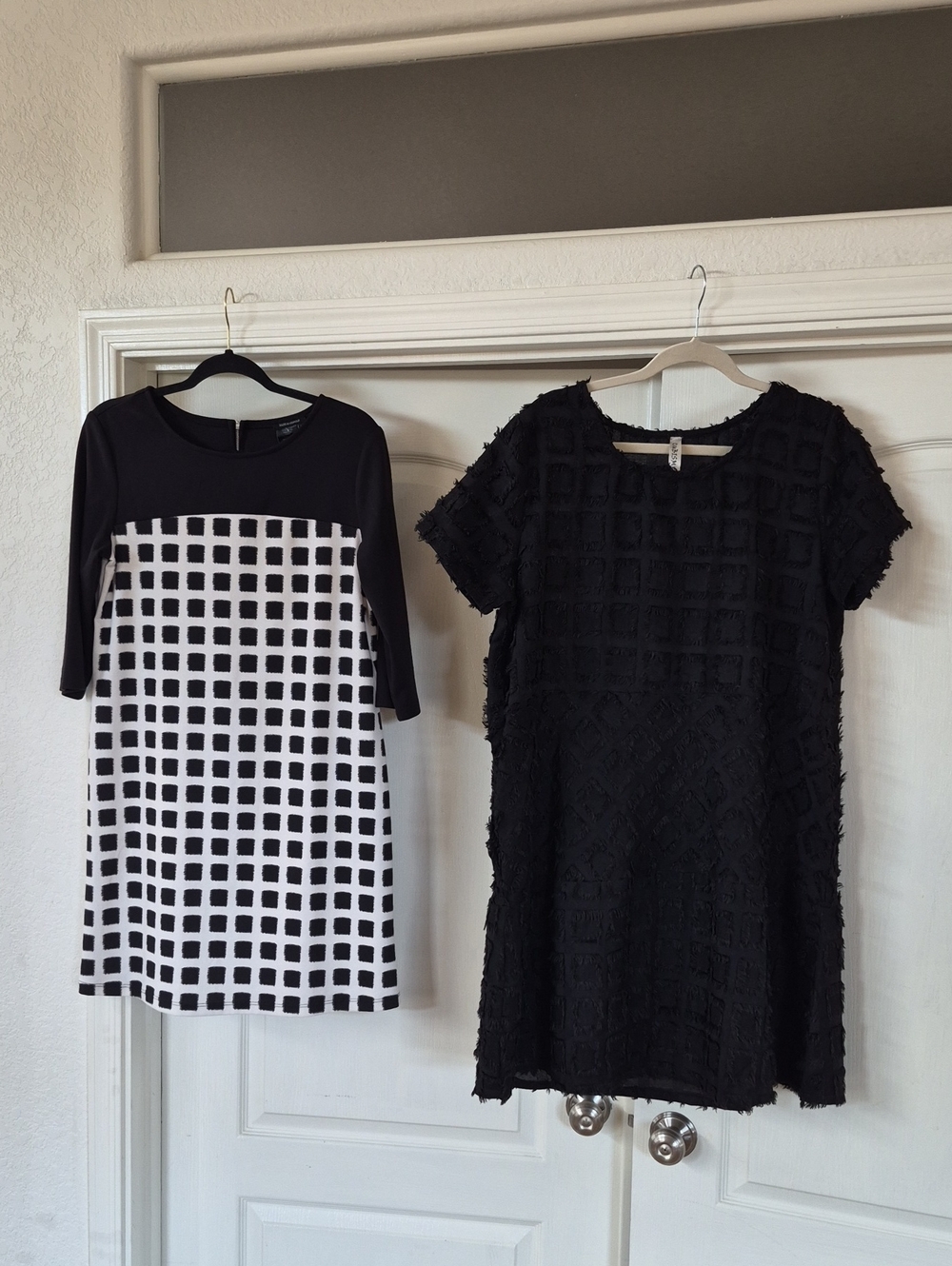Cubism Los Angeles Black Dress & Jules & Leopold Blk/wht Dress Sz Large
